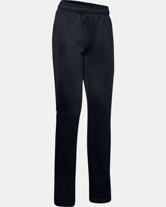 Women's  UA Double Threat Armour Fleece® Pants, Black, pdpMainDesktop image number 6